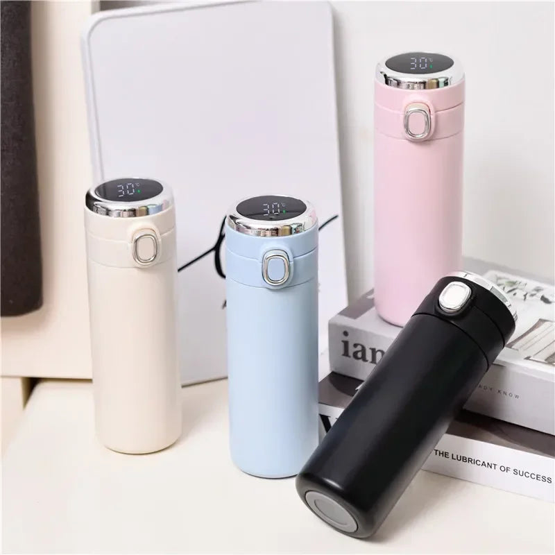 400ML Smart Thermos Stainless Steel Water Bottle Led Digital Temperature Display Coffee Thermal Mugs Intelligent Insulation Cups