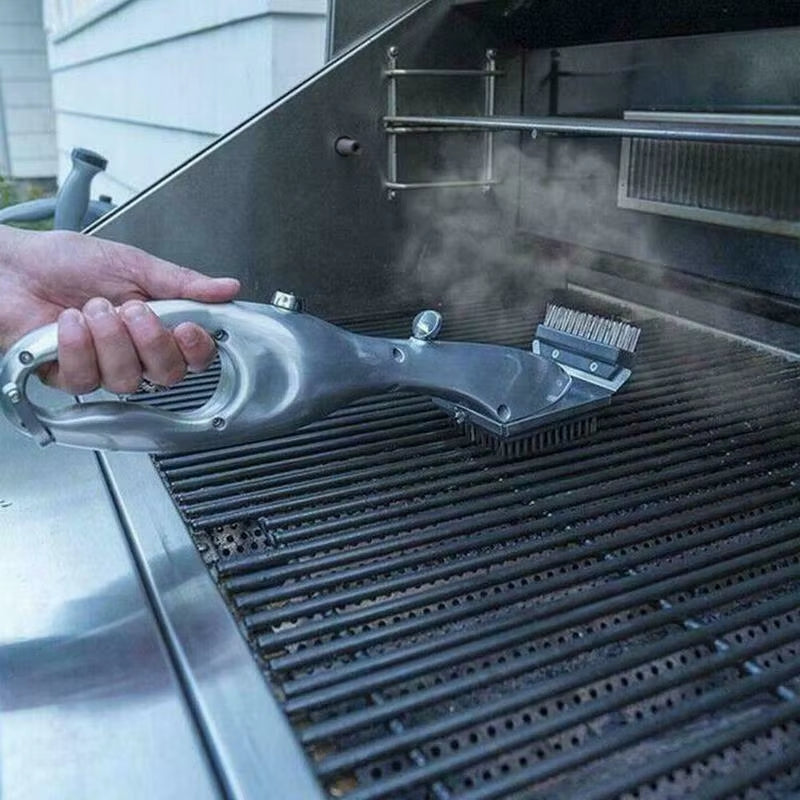 BBQ Grill Outdoor Steam Cleaning Brushes Barbecue Cleaner Suitable for Charcoal Scraper Gas Accessories Cooking Kitchen Tool