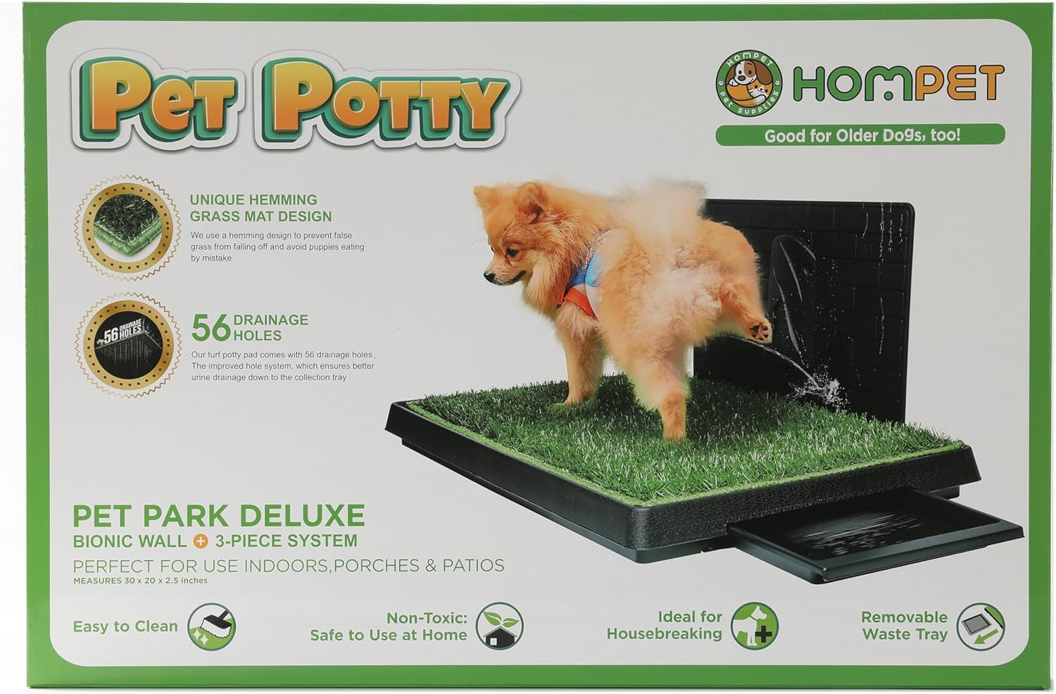 Dog Grass Pee Pads,Bionic Wall,Artificial Grass Bathroom Mat Pet Grass Mat Replacement for Indoor and Outdoor Use