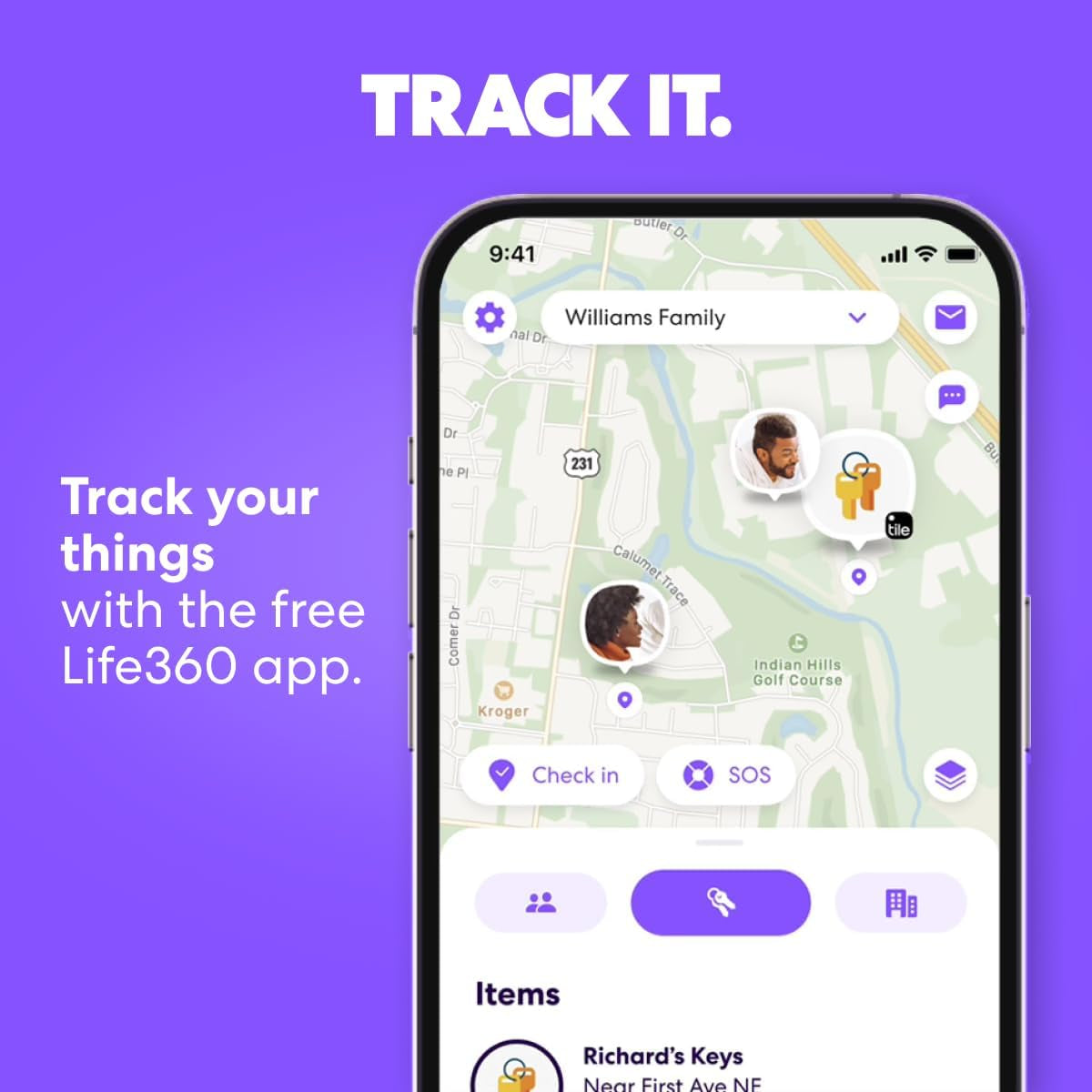 by Life360 Mate (2024) Bluetooth Tracker, Keys Finder and Item Locator for Keys, Bags and More. Phone Finder. Both Ios and Android Compatible. 2-Pack (Black/White)