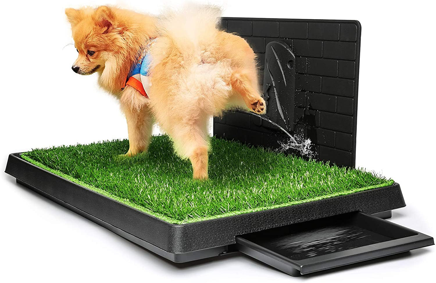 Dog Grass Pee Pads,Bionic Wall,Artificial Grass Bathroom Mat Pet Grass Mat Replacement for Indoor and Outdoor Use