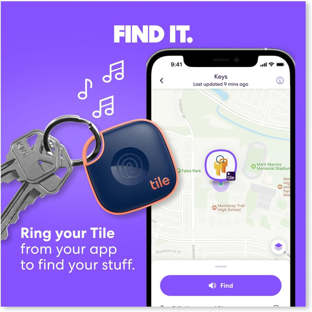 by Life360 Mate (2024) Bluetooth Tracker, Keys Finder and Item Locator for Keys, Bags and More. Phone Finder. Both Ios and Android Compatible. 2-Pack (Black/White)