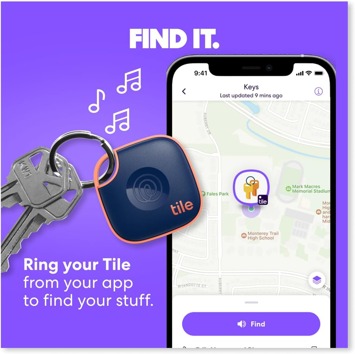 by Life360 Mate (2024) Bluetooth Tracker, Keys Finder and Item Locator for Keys, Bags and More. Phone Finder. Both Ios and Android Compatible. 2-Pack (Black/White)