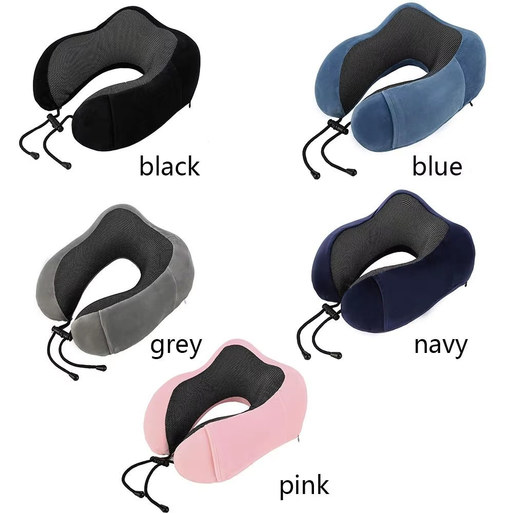 Memory Foam Cushion without Carry Bag Travel Essentials U Shaped Pillows Travel Pillow Neck Protect Neck Support