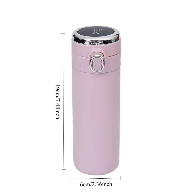 400ML Smart Thermos Stainless Steel Water Bottle Led Digital Temperature Display Coffee Thermal Mugs Intelligent Insulation Cups