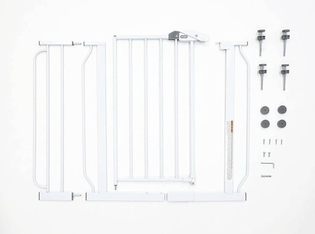 Easy Step 38.5-Inch (97.75Cm) Extra Wide Baby Gate, Award Winning Brand, Includes 6-Inch (15.25Cm) Extension Kit, 4 Pack Pressure Mount Kit and 4 Pack Wall Mount Kit