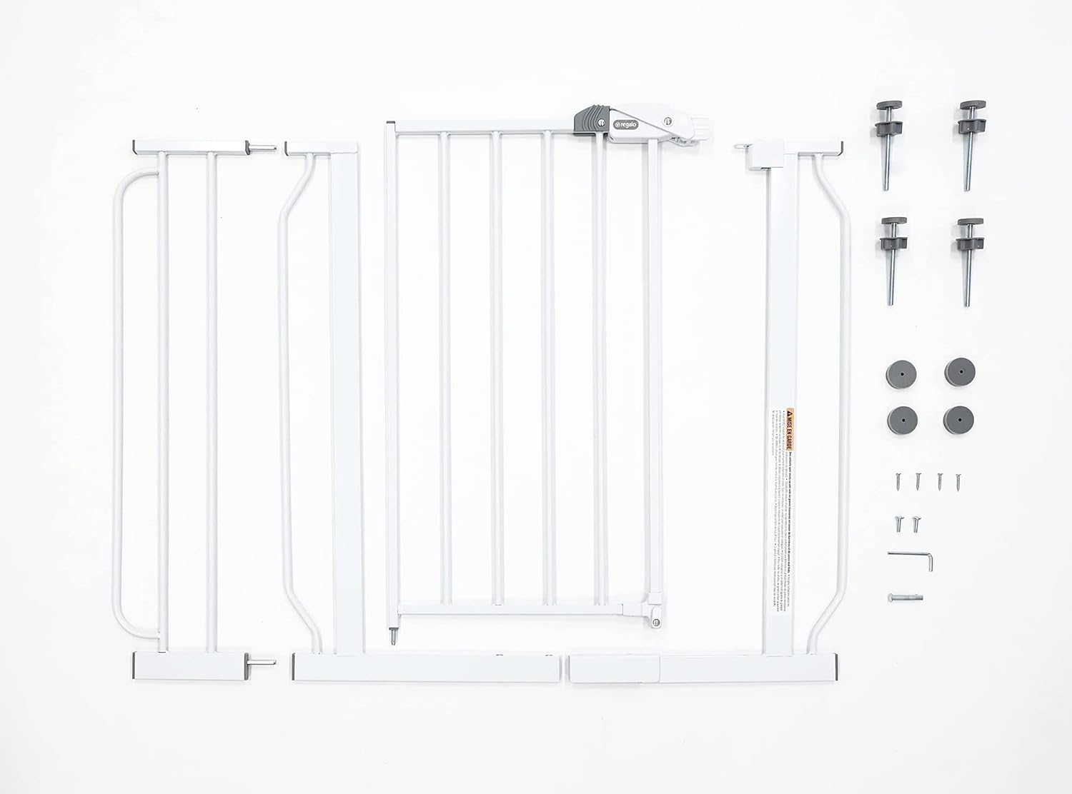 Easy Step 38.5-Inch (97.75Cm) Extra Wide Baby Gate, Award Winning Brand, Includes 6-Inch (15.25Cm) Extension Kit, 4 Pack Pressure Mount Kit and 4 Pack Wall Mount Kit