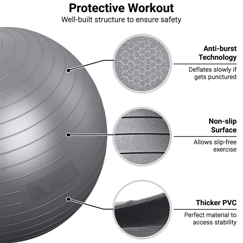 65/75/85Cm Balance Ball Yoga & Pilates Accessories Home Fitness Equipment Pregnant Women Rehabilitation Exercise Yoga Ball Gym