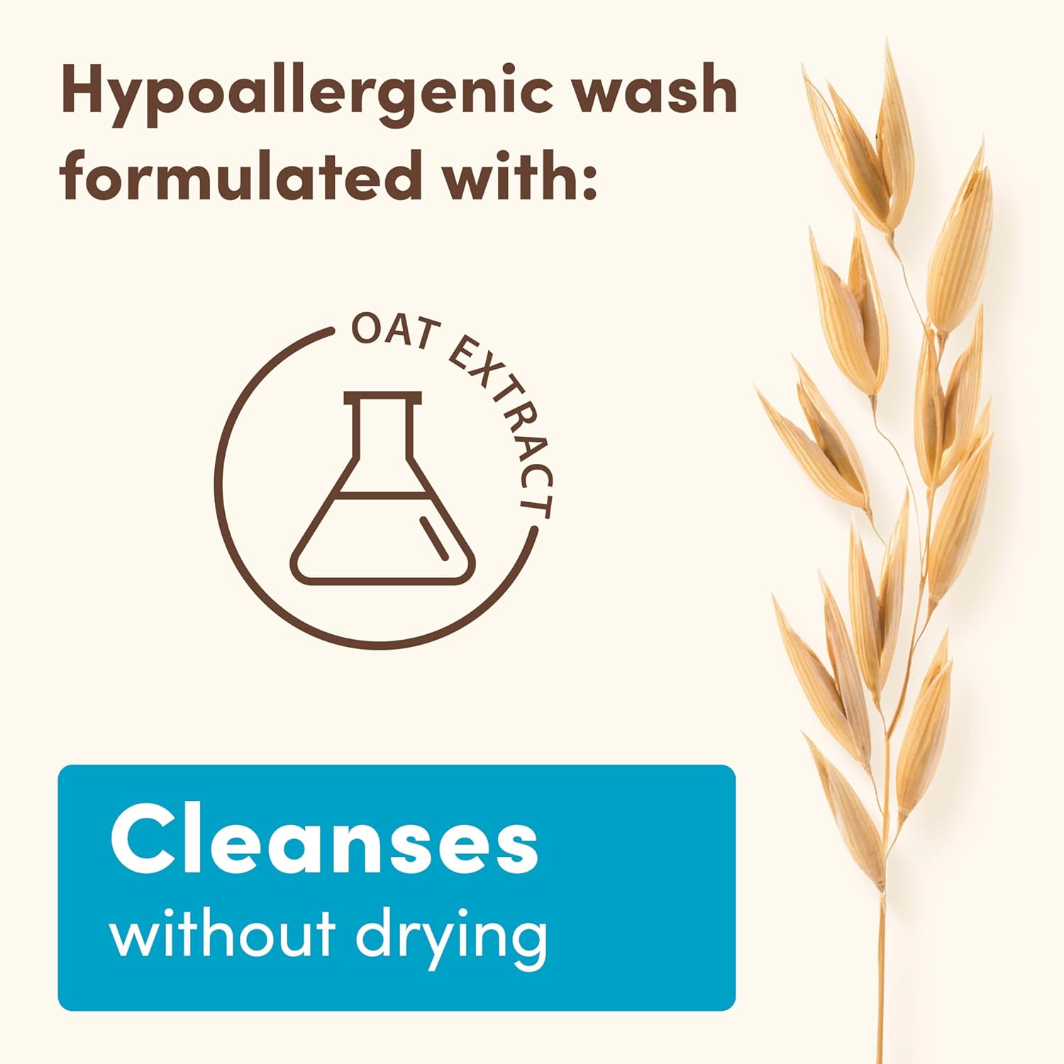 Daily Moisture Gentle Bath Wash & Shampoo with Natural Oat Extract, Hypoallergenic, Tear-Free & Paraben-Free Formula for Sensitive Hair & Skin, Lightly Scented, 532Ml