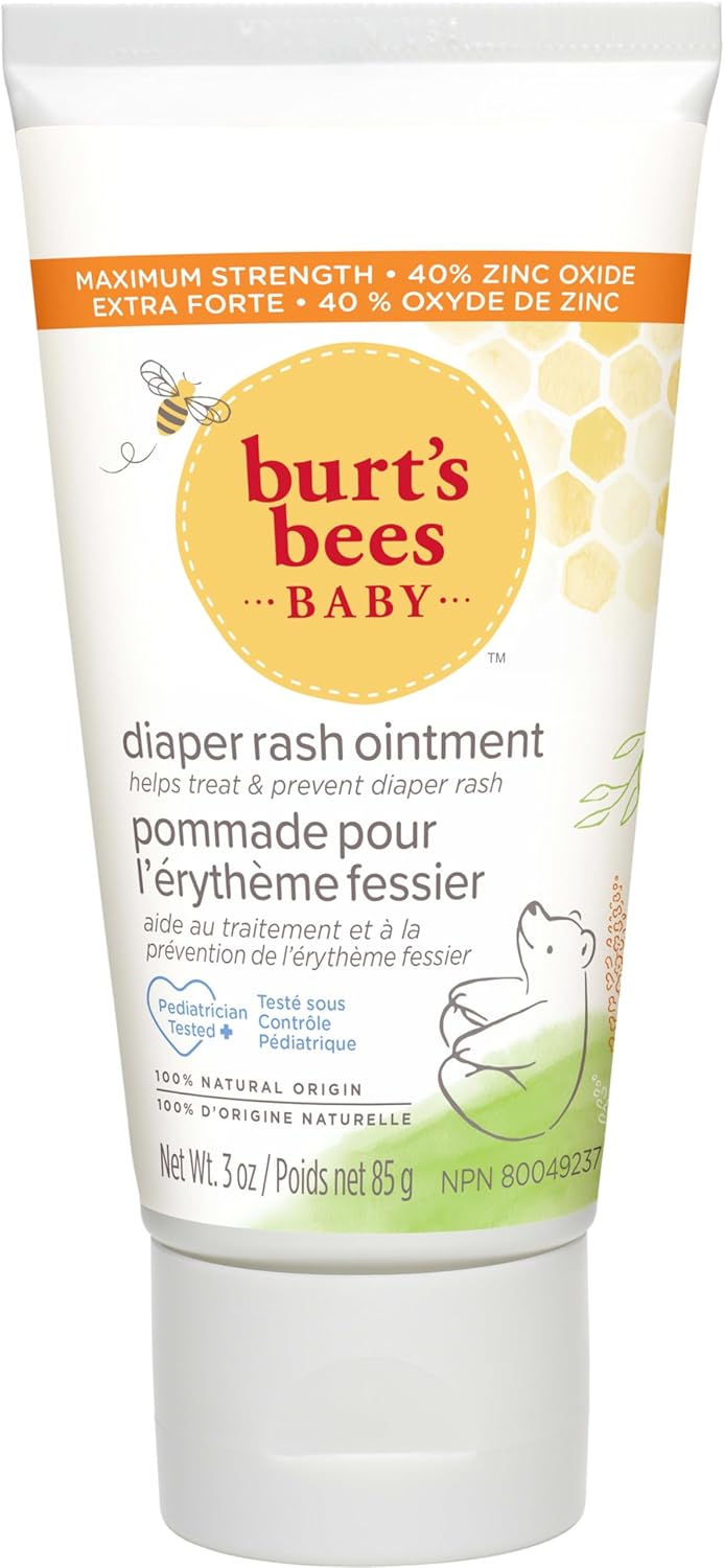 Baby Diaper Rash Ointment Maximum Strength, 40% Zinc Oxide, 100% Natural Origin, Pediatrician Tested, 85G