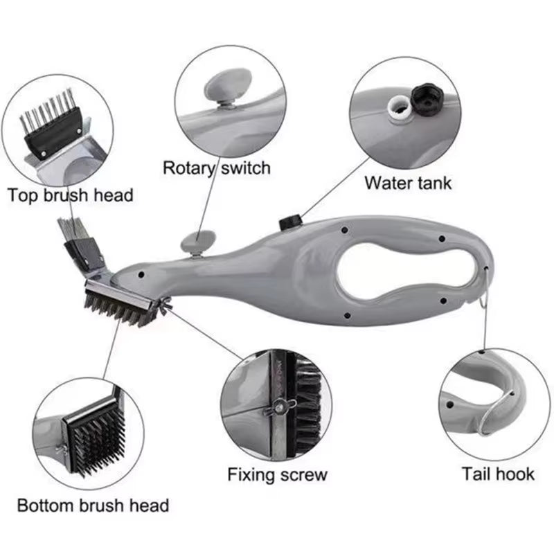 BBQ Grill Outdoor Steam Cleaning Brushes Barbecue Cleaner Suitable for Charcoal Scraper Gas Accessories Cooking Kitchen Tool