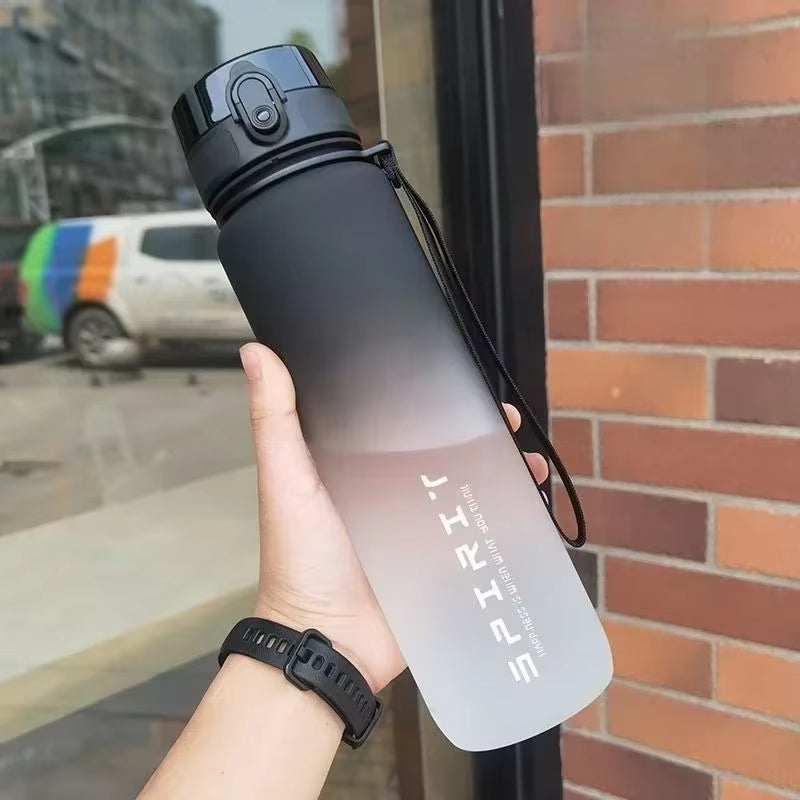 500Ml/650Ml/1000Ml Sports Water Bottle Leak Proof Colorful Plastic Cup Drinking for Outdoor Travel Portable Gym Fitness Jugs