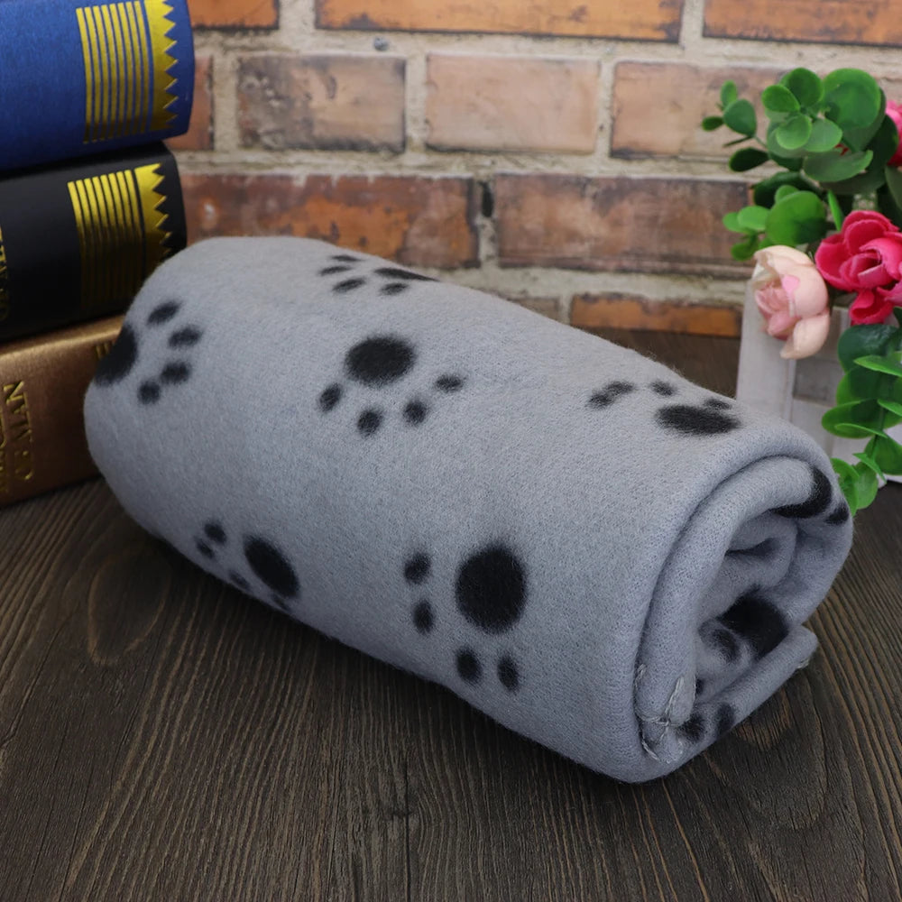Soft Cute Pet Dog Blanket Winter Warm Cat Dog Bed Mat Print Sleeping Mattress Small Medium Large Dogs Fleece Pet Supplies