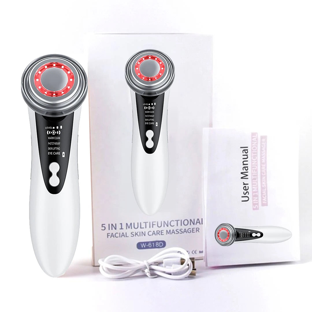 Multifunction Facial Massager 4 in 1 RF EMS Facial Radio Frequency Device Electric Facial Massager Beauty Device Skin Care Tools