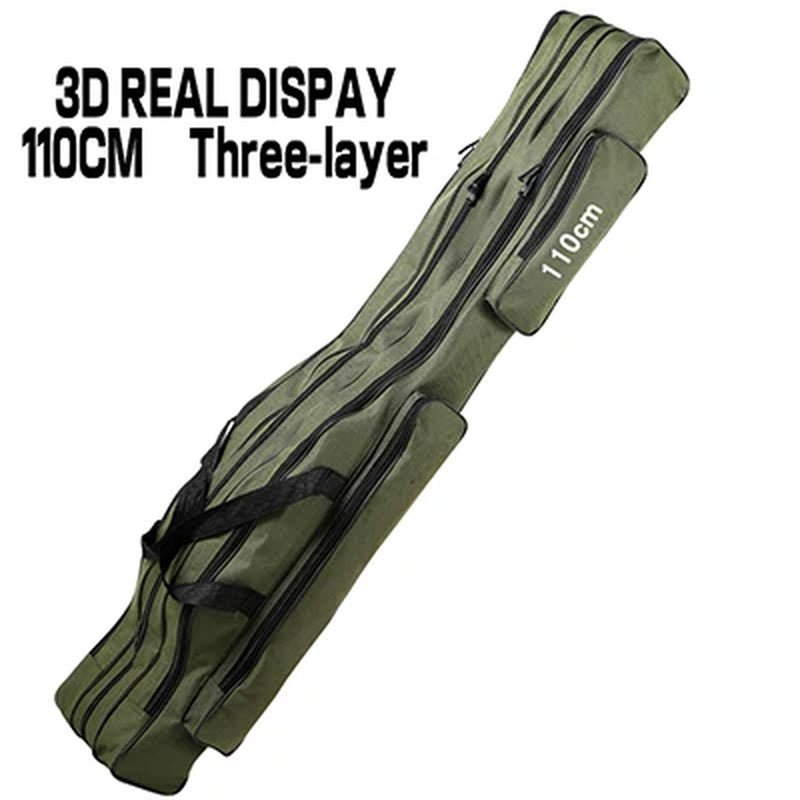 Belly Fishing Bags 2/3 Layer 110120/130/150Cm Waterproof Outdoor Fishing Rod Bag Large Capacity Men'S Fishing Storage Case
