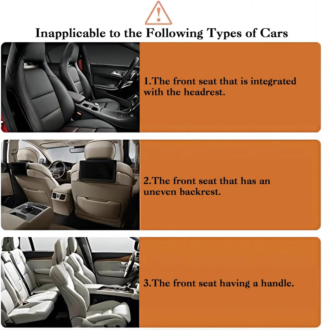 2 Pack Car Organizer Backseat, Car Seat Organizer Back Seat with 9 Storage Pockets 10" Tablet Ipad Holder, Waterproof Car Backseat Protector Kick Mats for Kids Baby in Road Family Car Travel