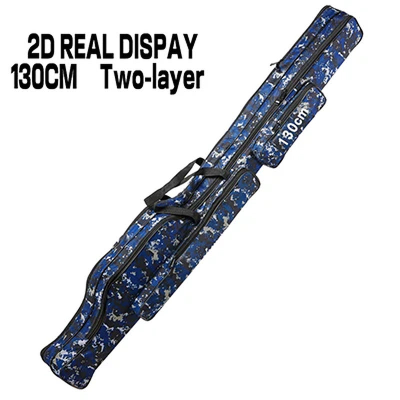 Belly Fishing Bags 2/3 Layer 110120/130/150Cm Waterproof Outdoor Fishing Rod Bag Large Capacity Men'S Fishing Storage Case